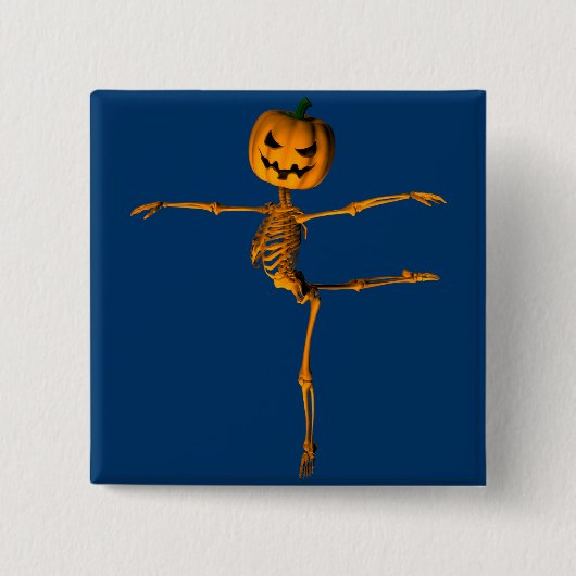 Arabesque Ballet Positie Vierkante Button 5,1 Cm (Voorkant)