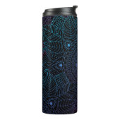 Arabesque Bliss: Oosterse Mandala magie Thermosbeker (Gedraaid links)