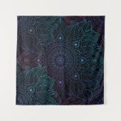 Arabesque Bliss: Oosterse Mandala magie Wandkleed (Voorkant (horizontaal))