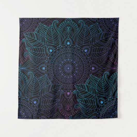 Arabesque Bliss: Oosterse Mandala magie Wandkleed (Voorkant)