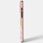 Arabesque Boog | Blush Marmer & Goud Case-Mate iPhone Case (Achterkant / Links)