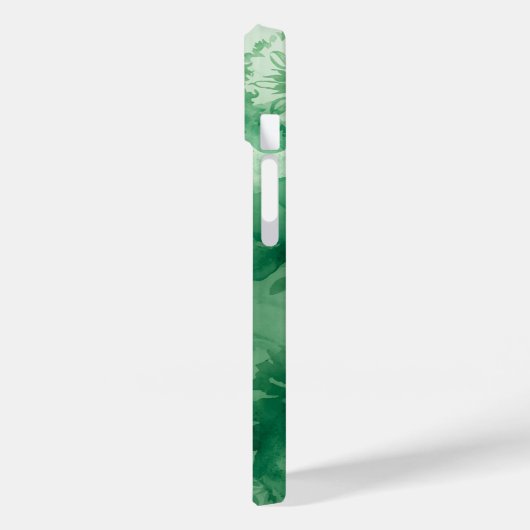 Arabesque Botanische Telefoonkoffer – Groene Water Case-Mate iPhone Case (Achterkant / Links)