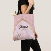 Arabesque Bruidstas - Roze Boog Tote Bag (Dichtbij)