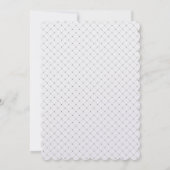 Arabesque bruiloft uitnodiging | Champagne Glinste (Achterkant)