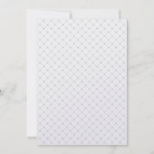 Arabesque bruiloft uitnodiging | zilverparel (Achterkant)