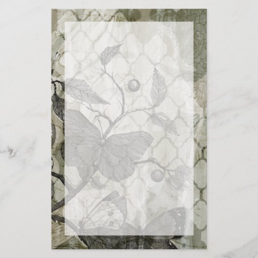 Arabesque Butterflies I Briefpapier (Voorkant)