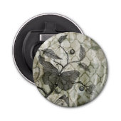 Arabesque Butterflies I Button Flesopener (Voorkant)
