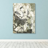 Arabesque Butterflies I Canvas Afdruk (Insitu (Houten vloer))