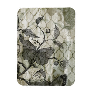 Arabesque Butterflies I Magneet