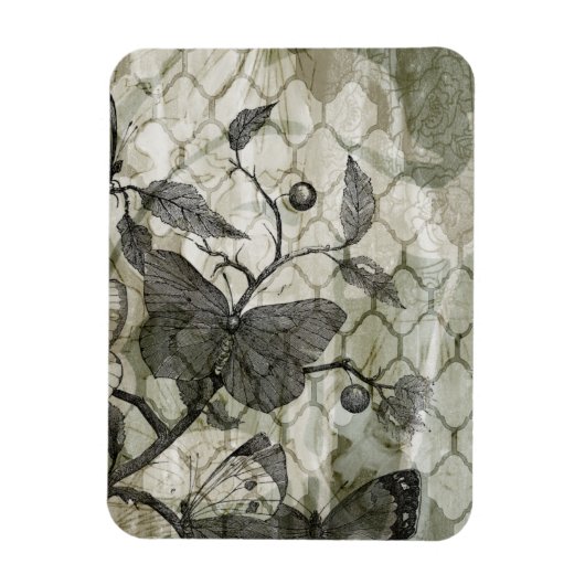Arabesque Butterflies I Magneet (Verticaal)