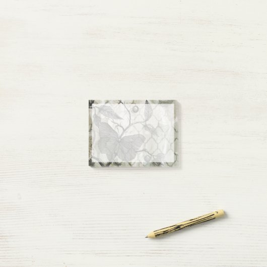 Arabesque Butterflies I Post-it® Notes (Op bureau)