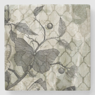 Arabesque Butterflies I Stenen Onderzetter