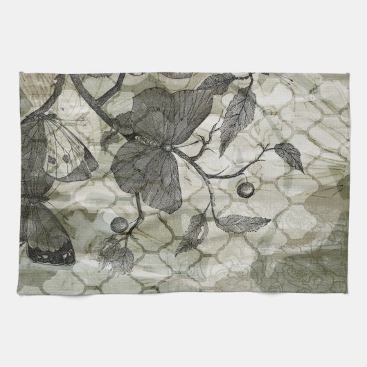Arabesque Butterflies I Theedoek (Horizontaal)
