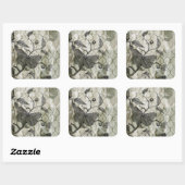 Arabesque Butterflies I Vierkante Sticker (Vel)