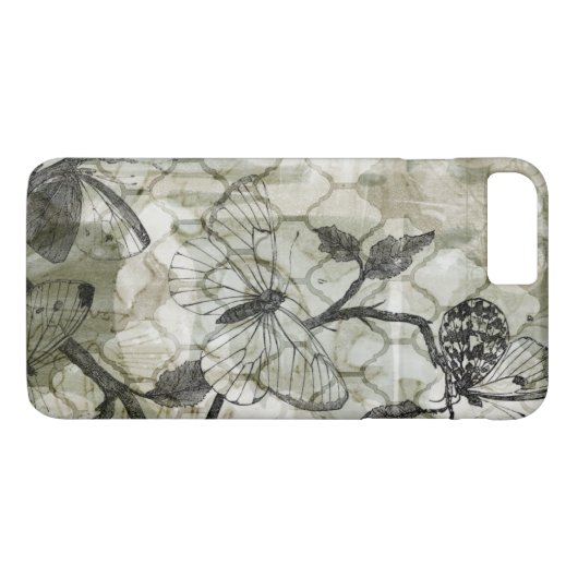 Arabesque Butterflies II Case-Mate iPhone Case (Achterkant (Horizontaal))