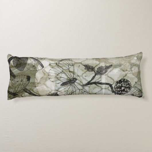Arabesque Butterflies II Lichaamskussen (Achterkant)