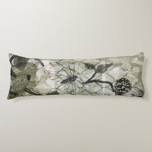 Arabesque Butterflies II Lichaamskussen (Voorkant)