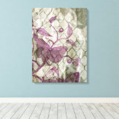 Arabesque Butterflies III Canvas Afdruk (Insitu (Houten vloer))