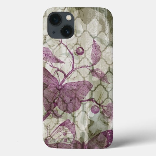 Arabesque Butterflies III Case-Mate iPhone Case (Achterkant)