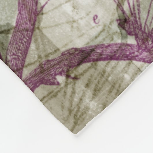 Arabesque Butterflies III Fleece Deken (Hoek)