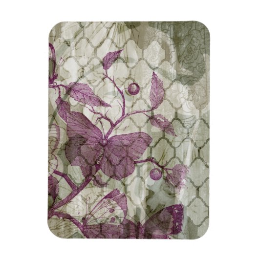 Arabesque Butterflies III Magneet (Verticaal)