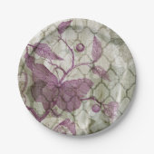 Arabesque Butterflies III Papieren Bordje (Voorkant)