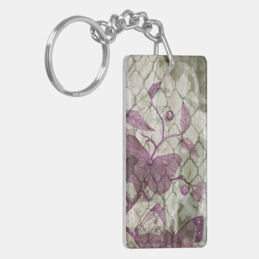 Arabesque Butterflies III Sleutelhanger (Voorkant Links)