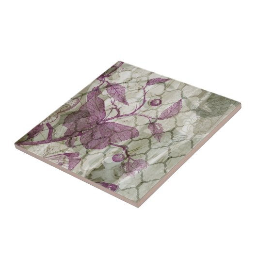 Arabesque Butterflies III Tegeltje (Zijkant)