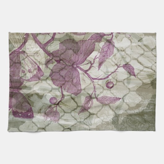 Arabesque Butterflies III Theedoek (Horizontaal)