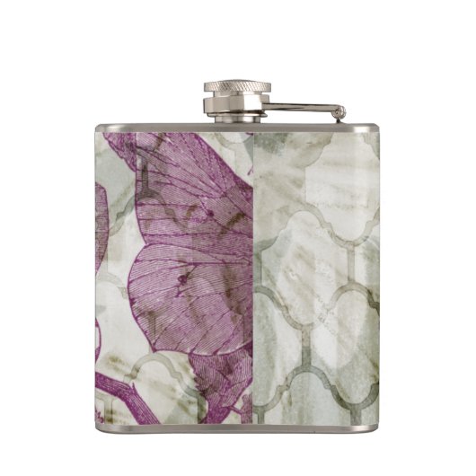 Arabesque Butterflies IV Heupfles (Achterkant)