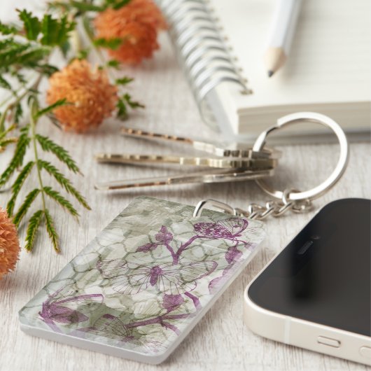 Arabesque Butterflies IV Sleutelhanger (Voorkant Rechts)