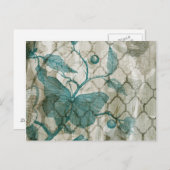 Arabesque Butterflies V Briefkaart (Voorkant / Achterkant)