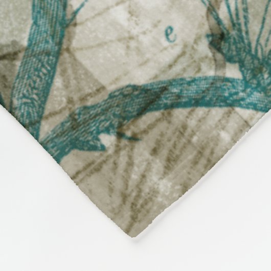 Arabesque Butterflies V Fleece Deken (Hoek)