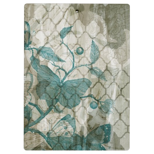 Arabesque Butterflies V Klembord (Achterkant)