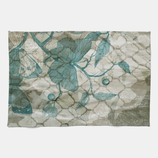 Arabesque Butterflies V Theedoek (Horizontaal)