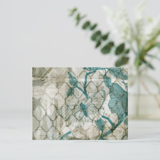 Arabesque Butterflies VI Briefkaart (Staand voorkant)