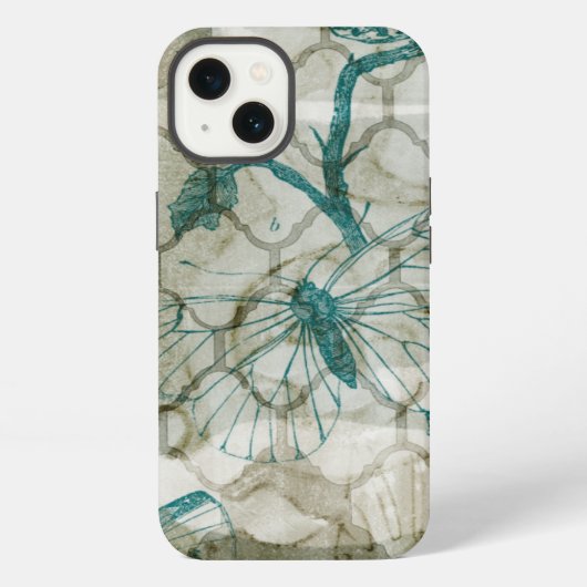 Arabesque Butterflies VI iPhone Hoesje (Achterkant)