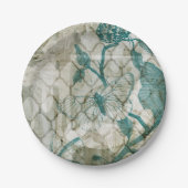 Arabesque Butterflies VI Papieren Bordje (Voorkant)