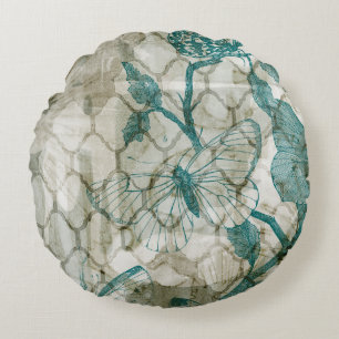 Arabesque Butterflies VI Rond Kussen