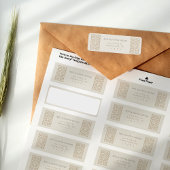 Arabesque Crème Islamitisch Retouradres Labels