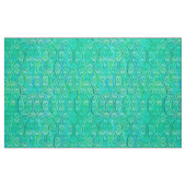 Arabesque damask - aqua en turquoise stof (Fat Quarter)