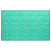 Arabesque damask - aqua en turquoise stof (Yard (91,4 cm))