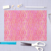 Arabesque damask - schaduwen van koraalroze tissuepapier (Craft)