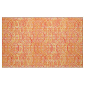 Arabesque damask - zacht sinaasappel en koraal stof (Fat Quarter)