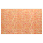 Arabesque damask - zacht sinaasappel en koraal stof (Yard (91,4 cm))
