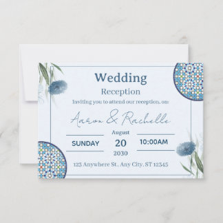 Arabesque Elegance Wedding Card Kaart