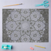 Arabesque Ephemera Bleek Blauwe Ontvanger Tissuepapier (Craft)