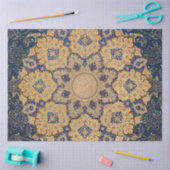 Arabesque Ephemera Blue n Gold ontkoppeling Tissuepapier (Craft)