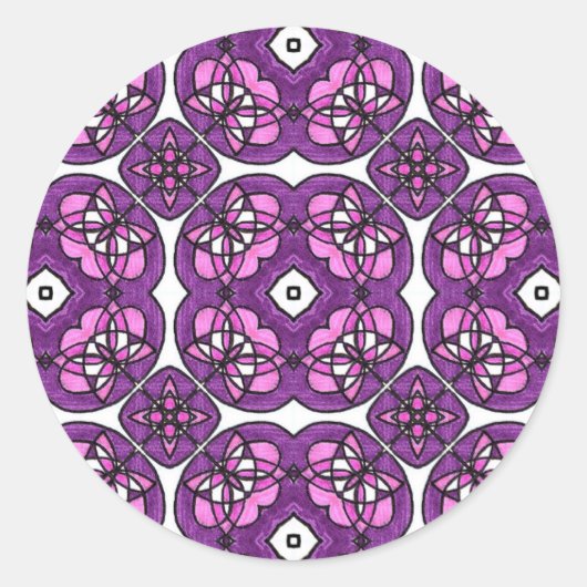 Arabesque Floral Sticker (Voorkant)