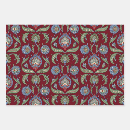 Arabesque florpatroon inpakpapier vel (Voorkant 2)